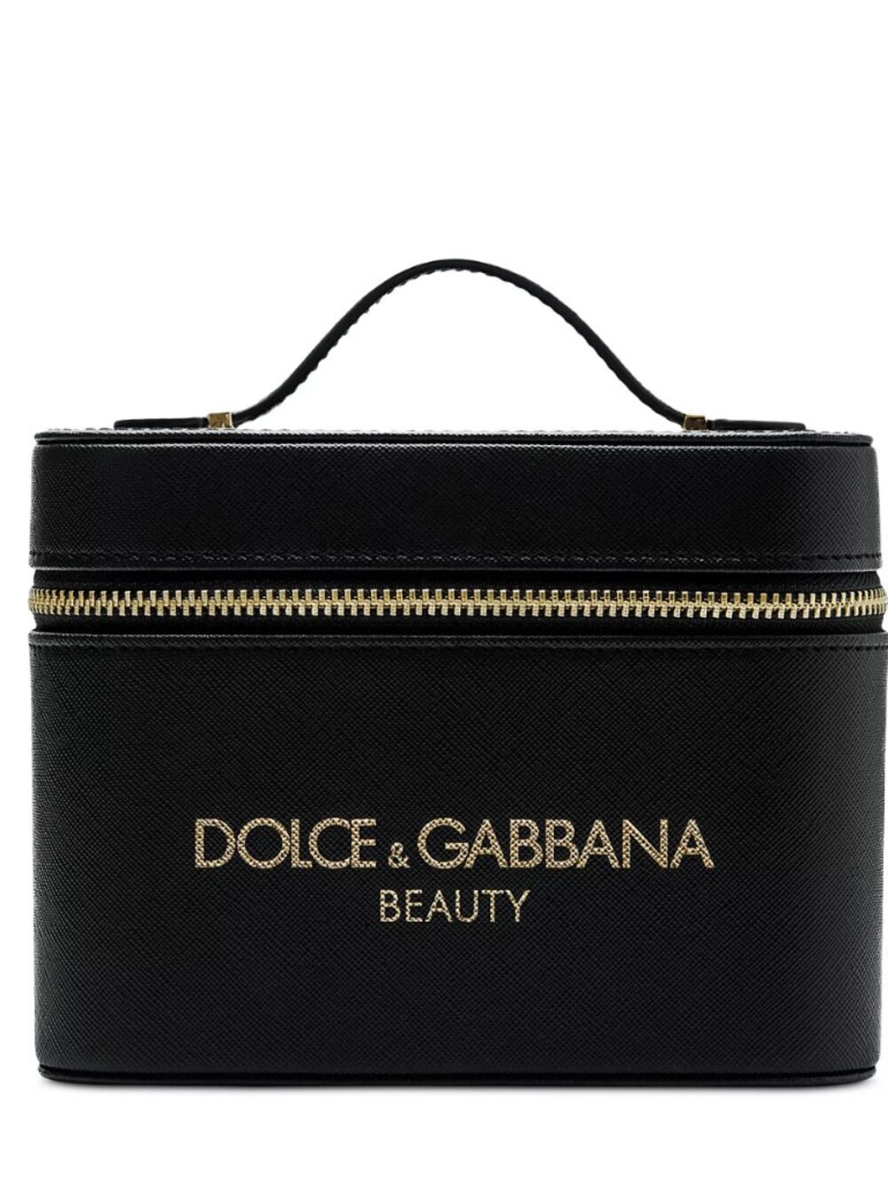 DOLCE & GABBANA Beauty Black Makeup Cosmetic Vanity Case with Mirror Bag NEW